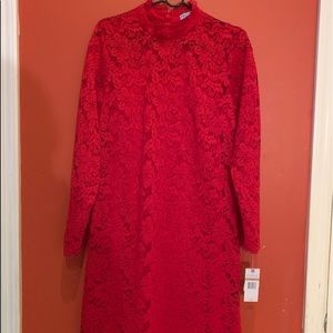 Vintage boutique red dress sz 12 nwot